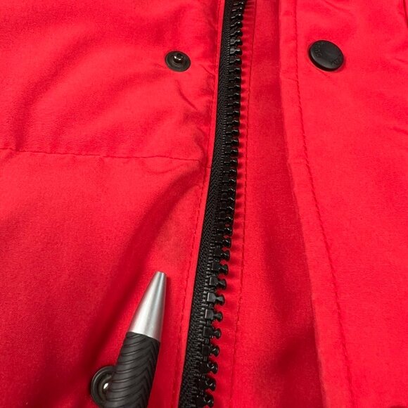 Canada Goose Red Freestyle Down Crew Vest Gilet Classic Label 4154M Size Large - Picture 15 of 16